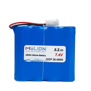 Mylion-batería recargable 18650, 7,4 v, 5200mah, 18650, gran oferta