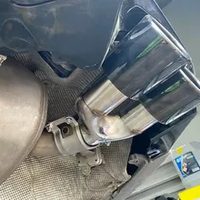 Sypes voiture acier inoxydable silencieux pointe buse tuyau d'échappement tuyau d'échappement embout d'échappement pour BMW G30 G31 G38 G32 525i 528i 530i M5 Style