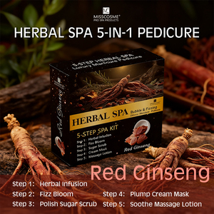 Kit Pedicure <span class=keywords><strong>Spa</strong></span> <span class=keywords><strong>Detox</strong></span> 5 Fasi con Bolle Erboristiche Vendita Diretta dalla Fabbrica Kit Pedicure Naturale di Lusso in Scatola 5 in 1 - Product Image 3