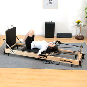 Alta calidad Pilates Reformer plegable Pilates cama de entrenamiento Fitness ejercicio estiramiento equipo máquina madera plegable Yoga hogar - Product Image 3