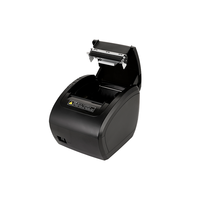 Imprimante thermique de reçus 80 mm avec coupe automatique, prise en charge des codes QR, interface USB/LAN, 203 DPI, garantie 1 an, stock disponible pour supermarchés et points de vente (PDV)