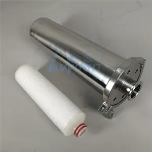 Food Grade Silver Stainless Steel 304 316L 0.2 Micron Air Gas Tank Vent Filter Housing For Pure Water Storage Tank