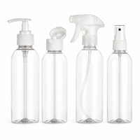 Bouteille vide pour shampoing pour chien, faible MOQ, 150ml 200ml 250ml, en plastique transparent de qualité alimentaire, flacon souple, étiquette personnalisée