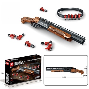 헤비 듀티 DIY 맞춤형 샷건 브릭 건 플라스틱 조립 블록 세트 (성인 수집가 전시 및 놀이용) - Product Image 3