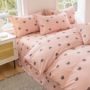 Set di quattro pezzi con stampa in lana ecologica e cotone ispessito nuovo copripiumino federa tutto realizzato in cotone naturale - Product Image 6