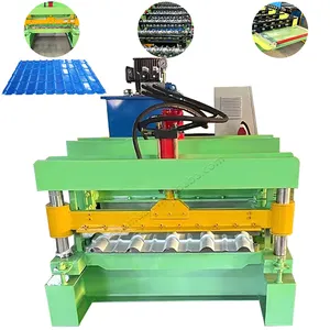 Máquina de fabricación de techo esmaltado por extrusión de Tejas/láminas corrugadas de plástico Pvc