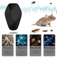 Moustique Intérieur Extérieur Plug in Répulsif Antiparasitaire Électronique Ultrasonique pour Souris Rat Anti Cafards