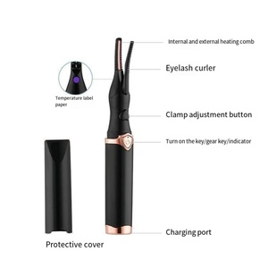 Recourbe-cils électrique chauffant portable à logo personnalisé, longue durée, applicateur de cils chauffant, mini recourbe-cils - Product Image 4