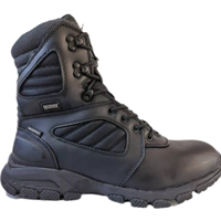 Bottes d'extérieur de marque pour hommes, tige en cuir pour l'extérieur et l'extérieur avec semelle extérieure en caoutchouc antidérapante et fermeture éclair latérale