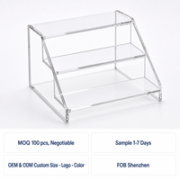 Présentoir en acrylique transparent Calic pour boîtes mystères, vitrine à niveaux pour figurines, pour magasins de jouets et objets de collection, logo personnalisé, ODM, vente en gros