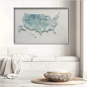 Peinture murale encadrée douce et neutre, toile moderne texturée, peinture à l'huile faite à la main, décoration intérieure, œuvre d'art minimaliste - Product Image 2