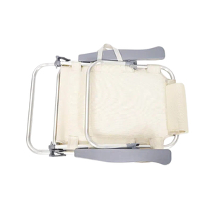 Sedia da <span class=keywords><strong>Spiaggia</strong></span> Moderna in Lega di Alluminio Leggera con Schienale Regolabile, Design Pieghevole <span class=keywords><strong>Portatile</strong></span> e Cuscino per Uso Esterno - Product Image 3