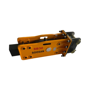 DISJONCTEUR HYDRAULIQUE DE TYPE SUPÉRIEUR SOOSAN SB30 GARANTIE D'UN MOIS AVEC PIÈCES DE RECHANGE APPROPRIÉES TUYAUX BOÎTE À OUTILS BURIN CYLINDRE NITOGENE - Product Image 1