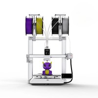 Nueva Impresora 3D Kobra X Multicolor Compatible con PLA, Alta Velocidad Máx. 600 mm/s, Alta Precisión, Tecnología FDM, WiFi Automático