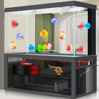 Aquarium Rectangulaire 2026 avec Filtration Intégrée au Fond, Sans Changement d'Eau, Verre Ultra Transparent pour Arowana, Intelligent, Haut de Gamme, Grand Modèle pour Salon