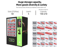 Distributeur automatique de viande congelée et de produits frais pour viande et fruits de mer, système de réfrigération intelligent, efficace et fiable