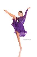 Vestido lírico de baile latino de estilo latino moderno