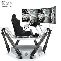 Precio de fábrica Car Simulator Car Racing Arcade Game Machine 6Dof Motion Simulator 3 Screen Driving Car para la venta