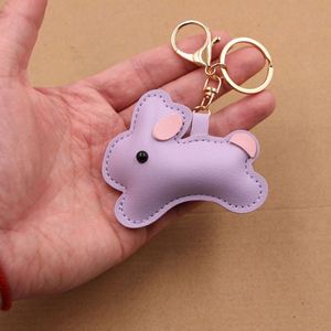 Kawaii Bunny Keychain Soft Rabbit <b>Ring</b> Car <b>Key</b> Holder Fashion <b>Bag</b> Charm for Women & Girls - Product Image 6