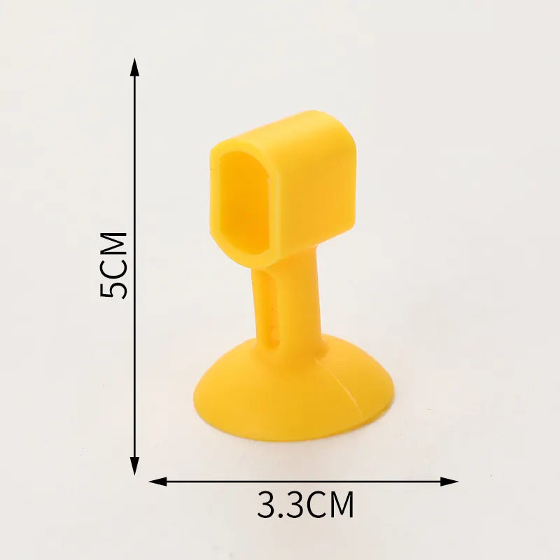 Silica Gel Door Stopper Thickening Rubber Collision-proof Free Drilling Knob Crash Pad Silent Silicone Door Handle Holder