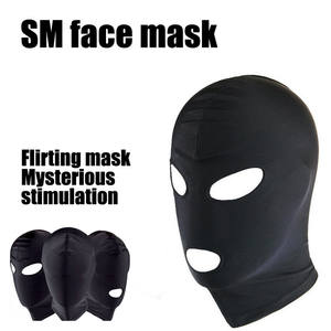 หน้ากากปิดตาแนว BDSM สำหรับพันธนาการผ้าสแปนเด็กซ์สี่รูปแบบอุปกรณ์สำหรับการเป็นทาส - Product Image 4