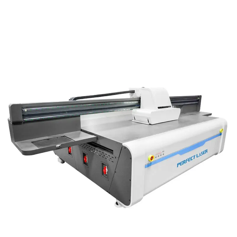 Perfect Laser - 1300x2500mm 3 testine di stampa G5 legno acrilico metallo vetro UV Flatbed stampante a getto d'inchiostro prezzo