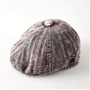 Gorro Newsboy de Pana Vintage Estilo Inglés para Otoño/Invierno, Unisex, Simple, Casual, Pana Desgastada - Product Image 5