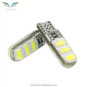 卸売T10シリコンケース6SMD 5630 LEDカードームライトW5W1946LED 6SMD 5730 LEDウェッジランプ駐車電球12V