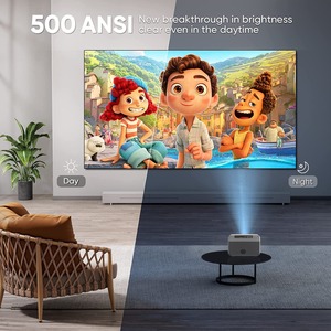 Fabrika satış led android projektör 1080p <span class=keywords><strong>Bluetooth</strong></span> <span class=keywords><strong>wifi</strong></span> kablosuz bağlantı telefon TV oyun video taşınabilir akıllı mini projektör - Product Image 4