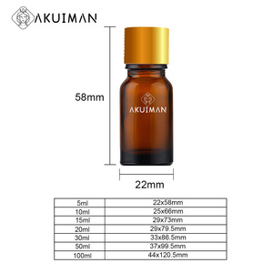 Botella de Vidrio Marrón de Lujo <span class=keywords><strong>para</strong></span> Aceites Esenciales con Caja Cilíndrica Blanca - Product Image 3