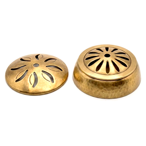Tapa <span class=keywords><strong>para</strong></span> quemador de incienso de metal mecanizado por CNC, piezas estampadas redondas de acero inoxidable personalizadas, fabricante chino, soporte de latón - Product Image 4