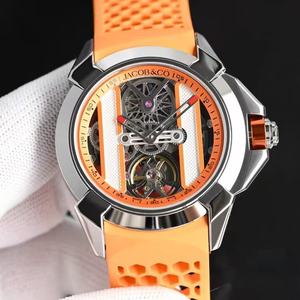 Orologio di Lusso Jacob and <span class=keywords><strong>Cos</strong></span> di Alta Qualità, Automatico, in Acciaio Inossidabile, con Cinturino in Pelle, Meccanico, Impermeabile, con Vetro Motore, per Uomo - Product Image 4