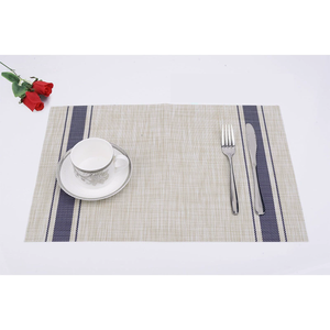 High Quality Gold PVC <b>Table</b> Decoration <b>Mats</b> Set Luxury Classic Plastic Woven Placemat for Restaurant Hotel <b>Dinner</b> Dining Plate - Product Image 3