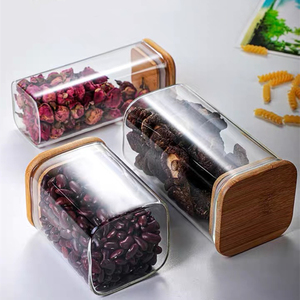 Bán Hot <span class=keywords><strong>Glass</strong></span> Lưu Trữ Jar Với Tre Nắp Vuông <span class=keywords><strong>Glass</strong></span> Jar <span class=keywords><strong>Glass</strong></span> <span class=keywords><strong>Container</strong></span> Với Gỗ Nắp - Product Image 6