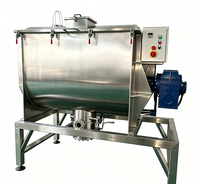 Mélangeur à ruban double spirale en acier inoxydable, agitateur de poudre sèche, capacité 200L, 4kW, pour aliments, engrais, détergents en poudre