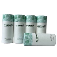 Boîte de déodorant ronde biodégradable à 100%, emballage cosmétique, tubes à pousser, baume à lèvres, tube cylindrique en carton kraft naturel