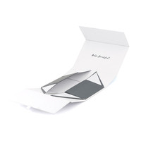 Boîte cadeau magnétique de luxe pliable, emballage plat, boîte rigide en carton ondulé pour chaussures, impression personnalisée, emballage en papier