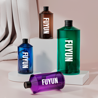 Bouteille de shampoing debout en plastique PET écologique de 300ml pour savon liquide avec pulvérisateur à pompe
