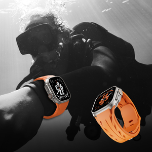 Bracelet en silicone de marque SEURE, identique aux modèles 42/44/45/46/49 mm, bracelet en caoutchouc <span class=keywords><strong>sport</strong></span> de luxe pour Apple Watch Series 11/10/9/8/7se ultra - Product Image 6