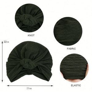 Knot Wrap African Jersey Turban Stretch Head Scarf Long Headwrap Soft Beanie Cap for Black Women Sports & Beach Promotion Gift - Product Image 4