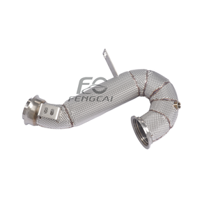 Collecteur d'<span class=keywords><strong>échappement</strong></span> direct en acier inoxydable pour Mercedes-Benz W206 C300, tuyaux d'<span class=keywords><strong>échappement</strong></span> à haut débit, convertisseur catalytique avec bouclier thermique - Product Image 3