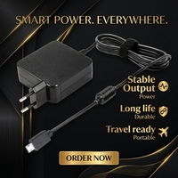 Adaptor AC catu daya Port USB MINI 45W pengisi daya Notebook PD untuk ASUS Lenovo Dell