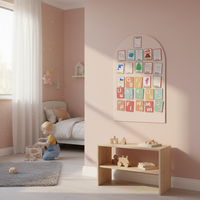 Carte d'apprentissage magnétique double face effaçable à sec, écologique, pour chambre d'enfant