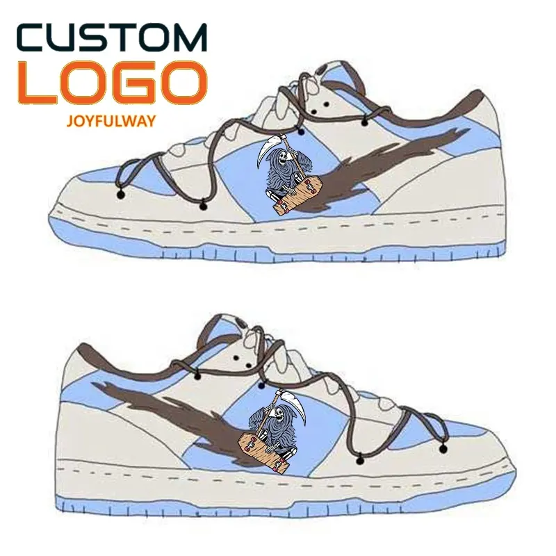 2023 fashion large size high end walking style dunkes skateboard casual custom logo sport men's port shoes