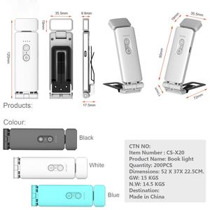 Luz de Lectura LED Portátil 2025 con 5 Niveles de Brillo, Lámpara de Libro con Clip para Cuidado de la Vista - Product Image 3