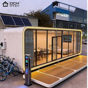 Casa Cápsula Prefabricada de Acero de Estilo Moderno de Mediados de Siglo, Modelo Apple Cabin de OCM |   Casa de Huéspedes al Aire Libre para Complejos Turísticos, Oficinas en Casa, Bares en Casa - Product Image 2