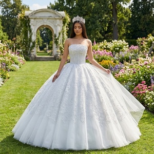 Wx364 Lace <b>Wedding</b> Dresses Embroidery Pattern Palace Style Temperament Dreamy Romantic <b>Wedding</b> Dress Jancember - Product Image 1