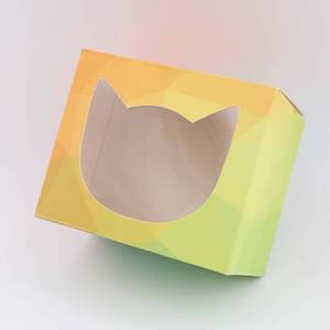 Boîtes en papier personnalisées avec fenêtre, imprimées avec logo, pour emballage cadeau artisanal, faible MOQ, produit très demandé - Product Image 1