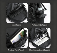 Sac à dos d'ordinateur portable multifonctionnel extensible pour étudiants, imperméable, avec logo personnalisé, pour l'école et les voyages
