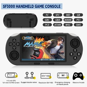 SF3000 4.5 Inch Screen Handheld Game Console Portable Game Player for Video Music OTG <b>Gamepad</b> Built-In Christmas Gift for Kids - Product Image 1